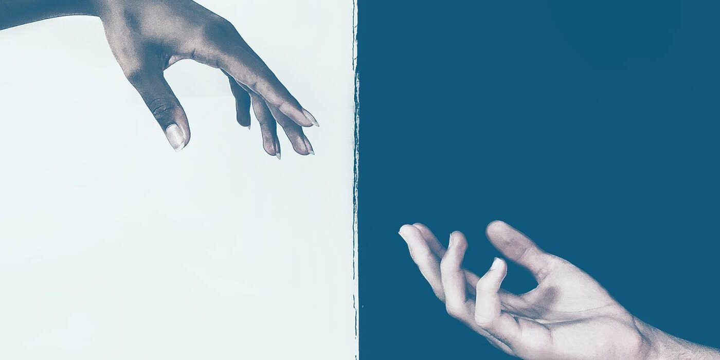 schwarze / weiße Hand