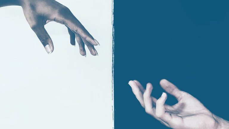 schwarze / weiße Hand