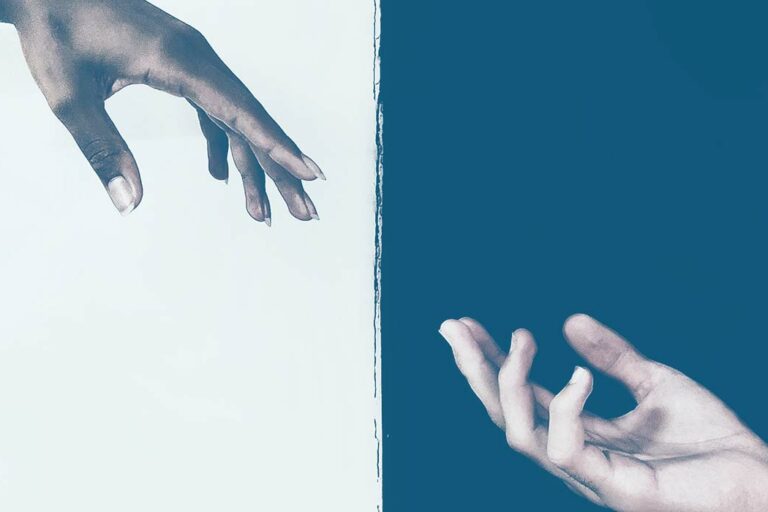 schwarze / weiße Hand