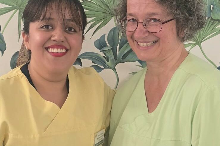 Petra Blau und Valeria Ramirez