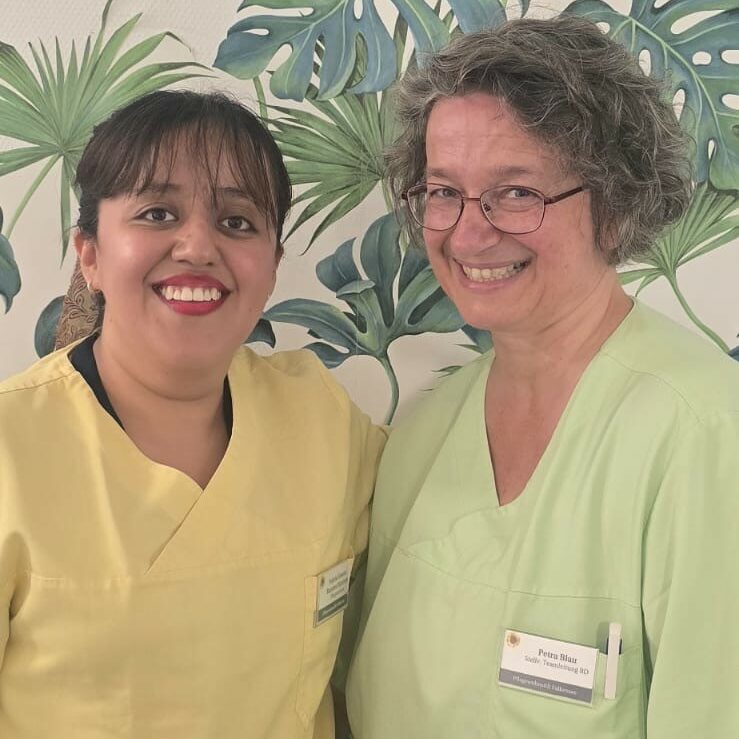 Petra Blau und Valeria Ramirez